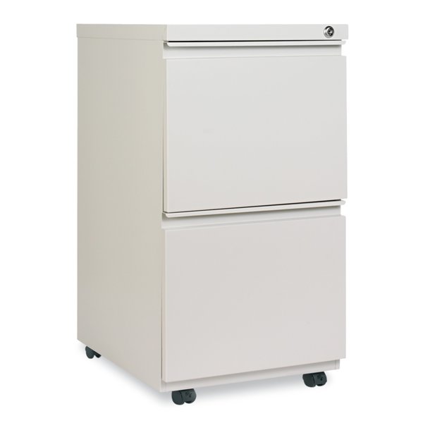 Alera 14.96 in W 2 Drawer File Cabinets, Light Gray ALEPBFFLG